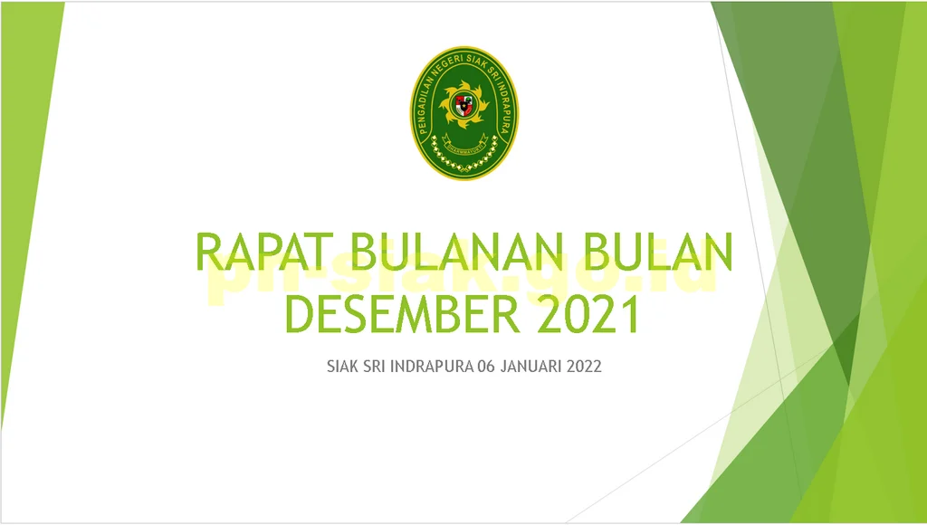 Rapat Bulanan Desember 2021