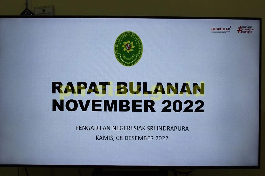 Rapat Bulanan November 2022