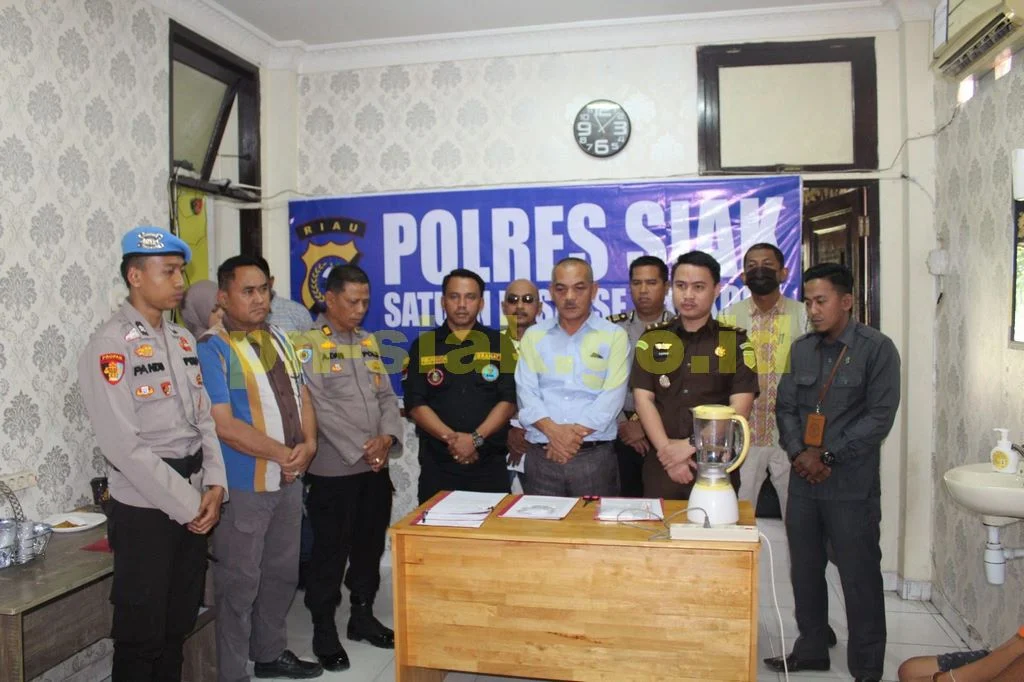 Pemusnahan Barang Bukti di Kepolisian Resor Siak