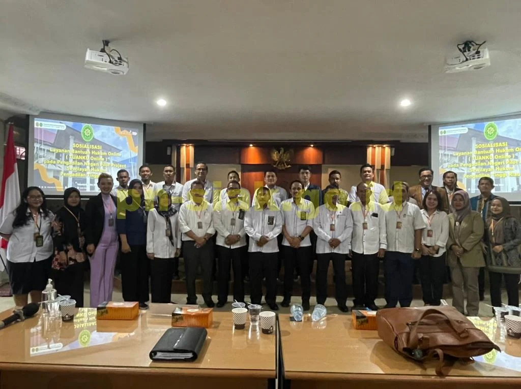 SOSIALISASI Layanan Bantuan Hukum Online (TUANKU Online) pada Pengadilan Negeri Pilot Project Sewilayah Hukum Pengadilan Tinggi Riau