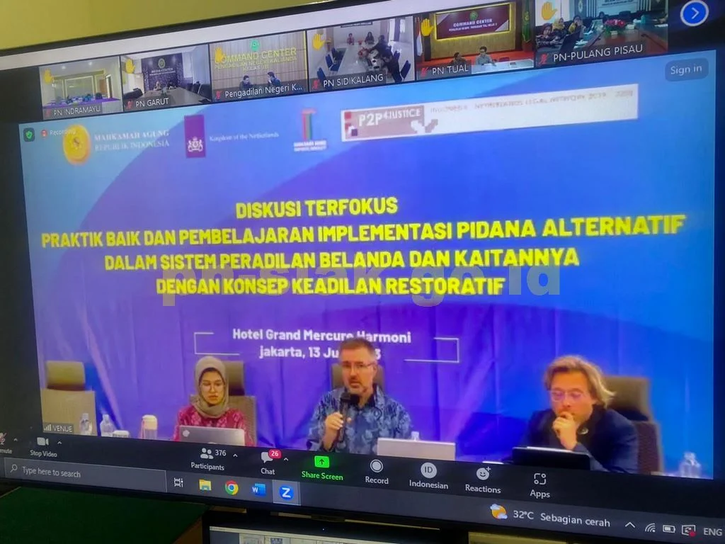 Diskusi dengan Reclassering Nederland Tentang Penanganan Perkara Berdasarkan Prinsip Keadilan Restoratif