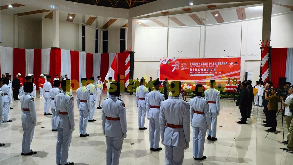 Pengukuhan Paskibraka Kabupaten Siak Tahun 2023