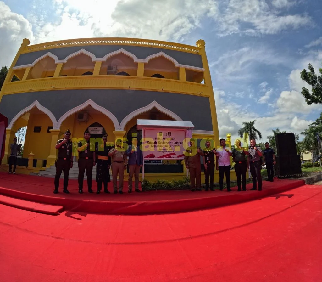 Peresmian Balai Kerapatan Rumah Restorative Justice Kejaksaan Negeri Siak di Kecamatan Siak Kabupaten Siak