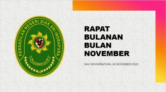 Rapat Bulanan Bulan November 2023