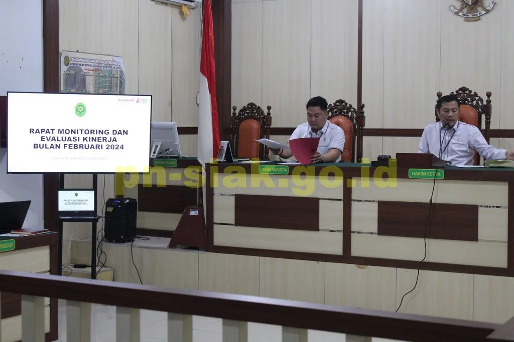 Rapat Monitoring dan Evaluasi Kinerja Bulan Februari 2024