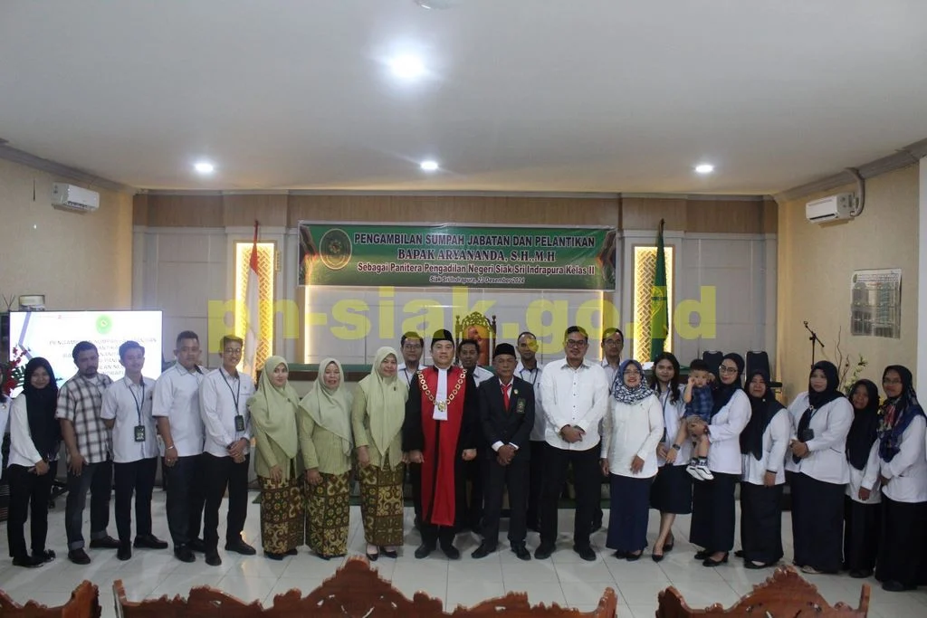 Pengambilan sumpah Jabatan dan Pelantikan Bapak Aryananda, S.H., M.H.