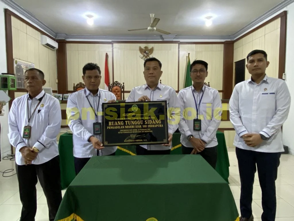 Syukuran memperingati HUT Pengadilan Negeri Siak Sri Indrapura dan Peresmian Ruang Tunggu Sidang
