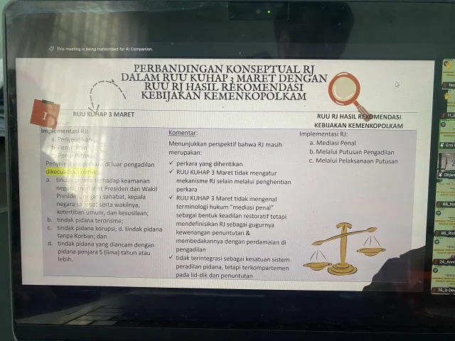 Bimbingan Teknis Penanganan Perkara Berbasis Keadilan Restroratif (Restrorative Justice) — foto 6