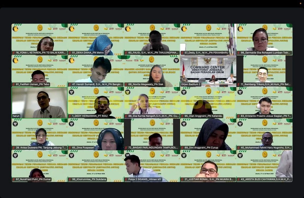 Bimbingan Teknis Penanganan Perkara Berbasis Keadilan Restroratif (Restrorative Justice)