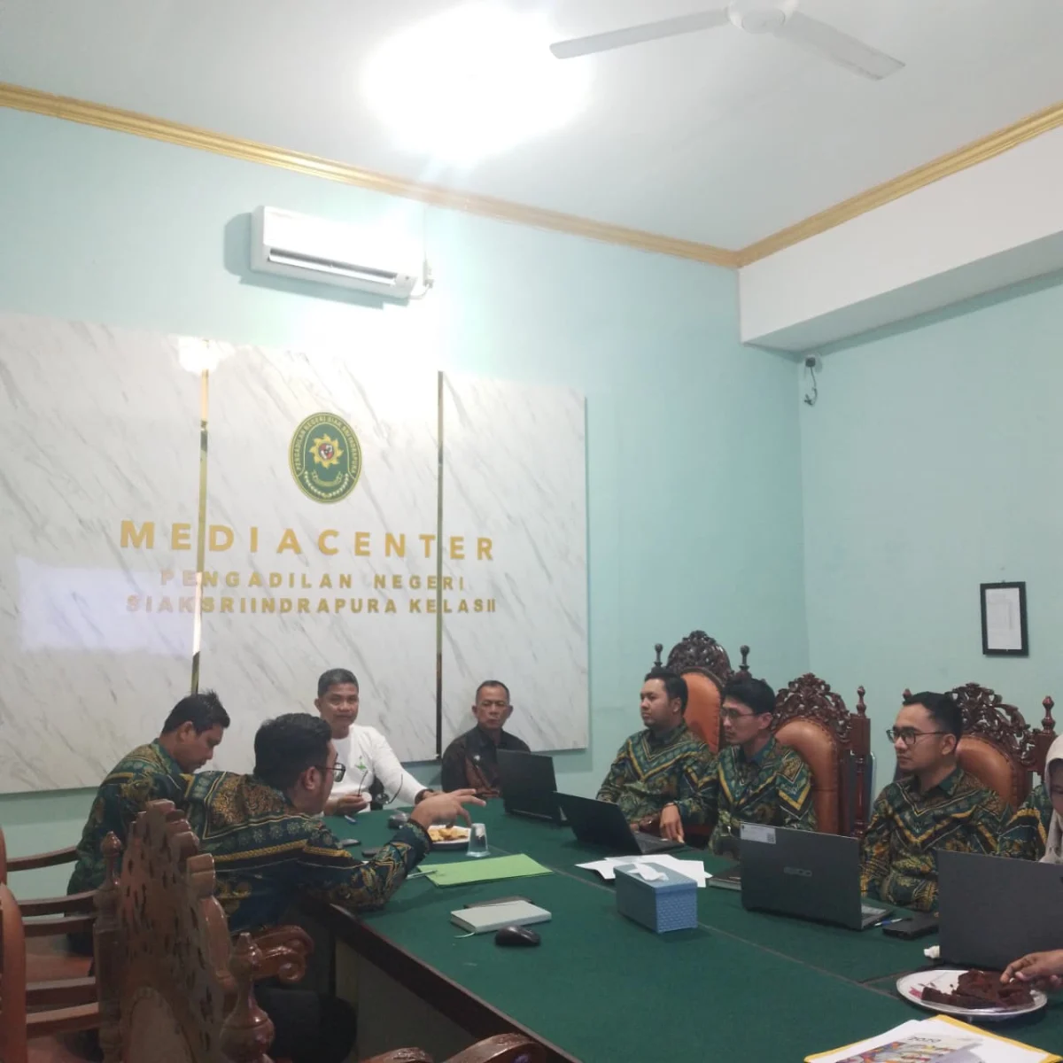 Pengadilan Negeri Siak Mengikuti Pengawasan Secara Virtual Pengadilan Negeri Sewilayah Hukum Pengadilan Tinggi Riau