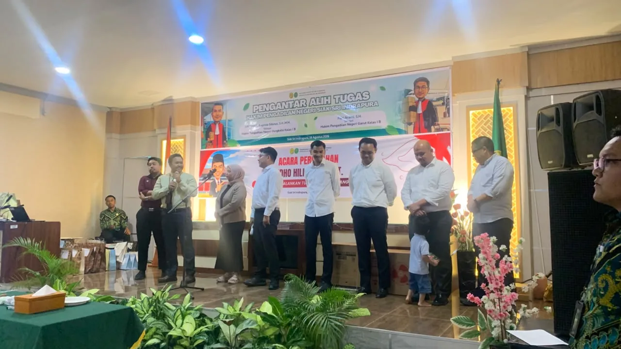PN Siak Gelar Pengantar Alih Tugas Hakim dan Pegawai
