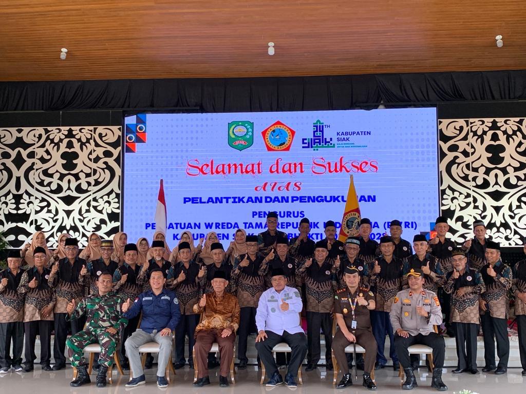 Pelantikan dan Pengukuhan Pengurus Persatuan Wredatama Republik Indonesia Kabupaten Siak Masa Bakti 2023-2028